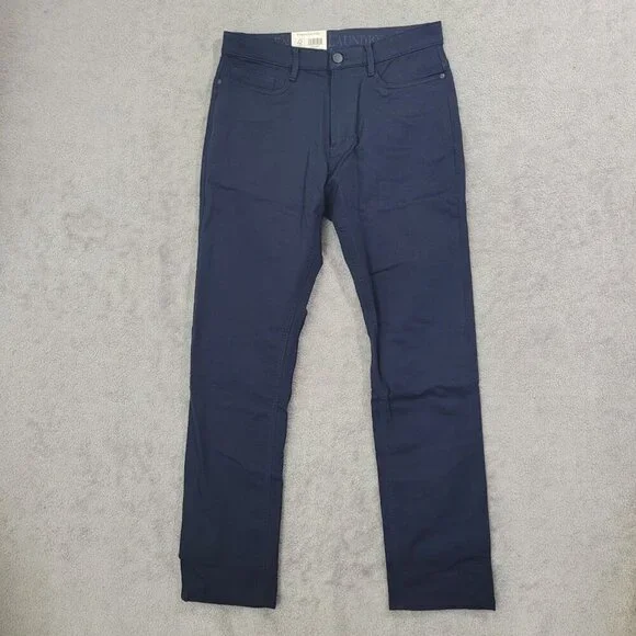 NEW English Laundry Men's 30X32 5-Pocket Navy Pants Straight Fit Stretch - Picture 4 of 8